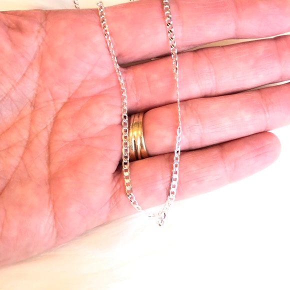 925 Silver Necklace  Solid 2MM - Picture 4 of 4